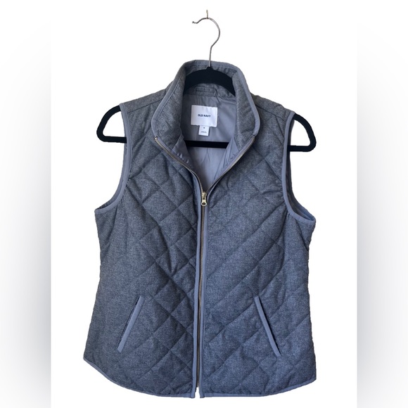 Gray Quilted Vest - Picture 2 of 4